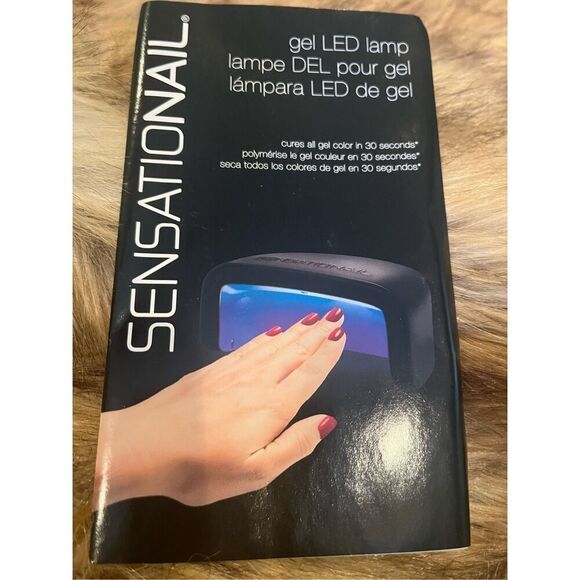 SensatioNail LED Gel Nail Polish Lamp with charging cord and brick - Picture 4 of 6